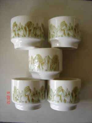 Buy 5 Vintage Hornsea Pottery Fleur Egg Cups  1970s • 15£