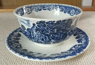 Buy Barratts Staffordshire Ware Elizabethan Bowl With Attached Plate • 9.99£