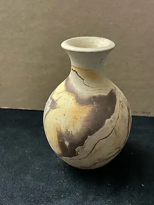 Buy Vintage Nemadji Pottery Vase Tourist/Southwest Brown/Orange • 24.89£
