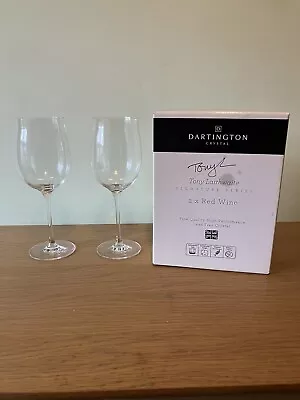 Buy 2 X Dartington Red Wine Crystal Glasses Tony Laithwaite Signature New In Box • 19.99£