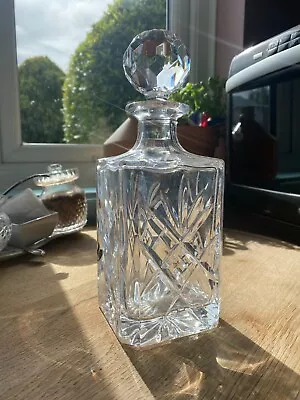 Buy Large Vintage Glass Decanter With Stopper, Very Good Condition, No Marks Or Chip • 22£