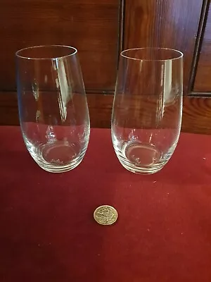 Buy Pair Rosenthal Crystal Stemless Wine / Water Tumblers Glasses - Etched To Base • 9.99£