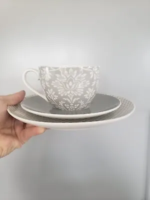 Buy LAURA ASHLEY - DAMASK Design Cup Saucer & Plate Trio - BNWOT • 9£