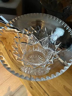 Buy Beautiful Decorative Heavy  Crystal Glass Vase • 25£