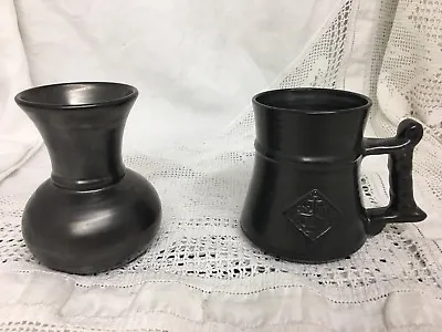 Buy Prinknash Abbey Pottery Small Tankard (3.75  Tall) & Vase (4.25  Tall) VGC • 18£