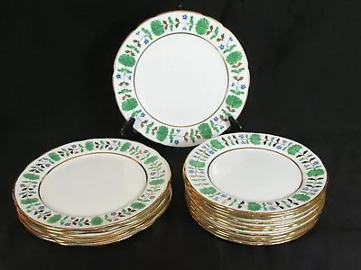 Buy Antique Scalloped Hammersley Palmetto 6 Luncheon And 10 Salad Plates • 575.41£