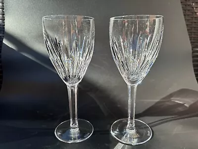 Buy Gorgeous Pair Of WATERFORD CRYSTAL Carina Water Goblet / Red Wine Glasses MINT • 150.25£