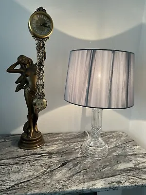 Buy Stunning Vintage Irish Crystal Tyrone Chrome Table Lamp. • 49.95£