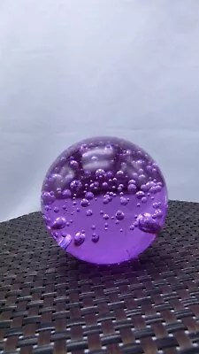 Buy Paperweight Purple Bubbles Some Missing Colour 9cm,(3.54 ) 0.95kg • 10£