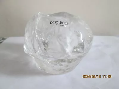 Buy Kosta Boda Crystal Glass Snowball Votive Candleholder Tealight Original Label • 8.99£