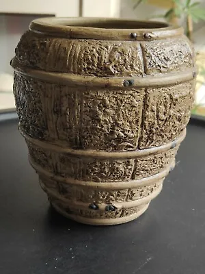 Buy Vintage Moira Pottery   Hillstonia  Banded  Barrel Vase FREE POSTAGE • 20£