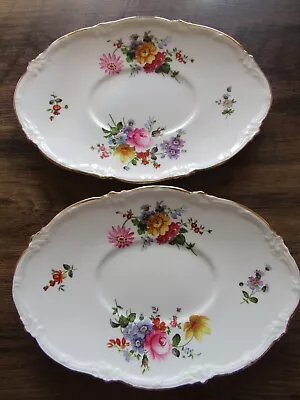 Buy Vintage Royal Cauldon Roses Small Oval Serving Dishes Gravy Boat Saucers X 2 • 19.95£