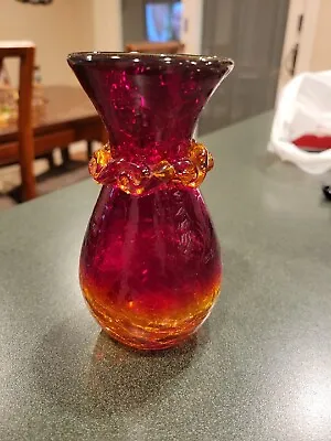 Buy Rare  Bi-color Crackle Glass Vase Candle Lamp  • 28.35£