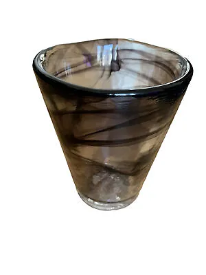 Buy Kosta Boda Glass/tumbler Black Swirl By Ulrica Hydman Vallien • 24.99£