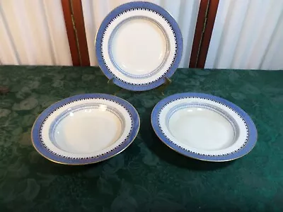Buy 3 Beautiful Vintage Booths Silicon China Lowestoft Border Rimmed Soup Bowls • 18.86£