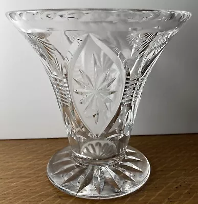Buy Vintage Webb Corbett Glass Cut Crystal Vase Signed S Stourbridge Excellent • 19.99£