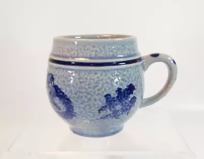 Buy Marzi Remy Salt Glaze Pottery Cup Blue 3090 Vintage German Beer Mug Collectible • 20£