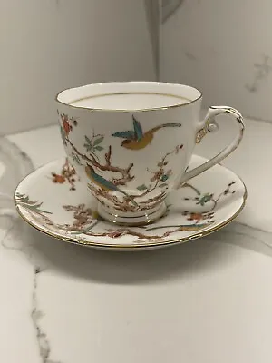 Buy Vintage Rare Royal Grafton Bone China Cup And Saucer Made In England Birds. • 188.72£