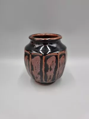 Buy A Paul Green Studio Pottery Carved Footed Vase / Pot, Abbey Pottery. • 38£