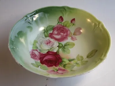 Buy Old German Roses Decorated 9.5  Porcelain Bowl • 18.97£