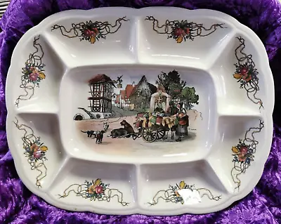 Buy Sarreguemines Obernai H. Loux Ceramic, Snack Plate, Oval, Rarity • 51.19£