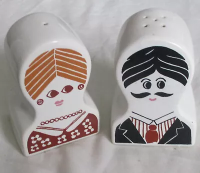 Buy VINTAGE 60 -70s CARLTON WARE LADY AND GENT SALT AND PEPPER • 10.50£