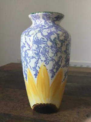 Buy Poole Pottery Vincent Sunflower Vase. Large Around 8 Inches. • 20£