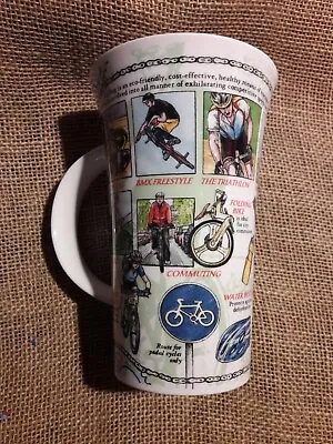 Buy Dunoon The World Of Bike China Mug , Caroline Dodd • 21£
