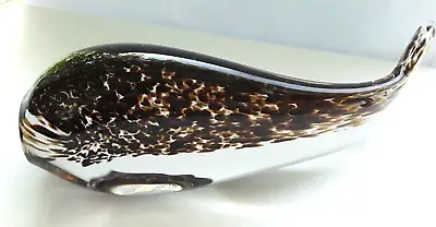 Buy Wedgwood Brown Speckled Glass TROUT FISH Paperweight - VGC • 14.50£