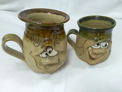 Buy Two Pretty Ugly Pottery Mugs - Made In Wales • 9.99£