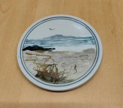 Buy Highland Stoneware Small Round Stand Plate Beach Scene Diameter 15cm • 19.99£