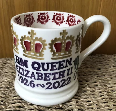 Buy Emma Bridgewater HM Queen Elizabeth II Spongeware Mug NEW Half Pint • 12.95£