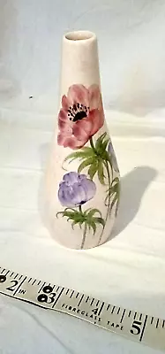 Buy Radford Pottery Bud Vase Pretty Anemones Design Approx 14cms Tall • 4.50£