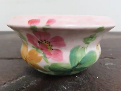 Buy Art Deco Small Pot 'decoro Pottery' Ceramic Pink With Flowers Pot Vase 1920'/30s • 14.95£