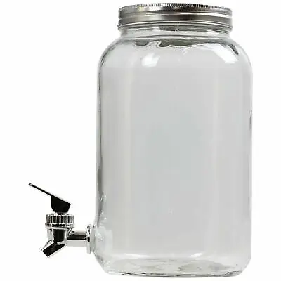 Buy 3L / 5 Litre Glass Beverage Drinks Dispenser Jug Jar Juice Cocktail  • 13.49£