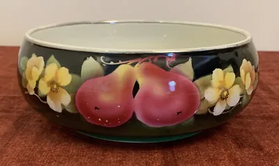 Buy Rubian Art Pottery Bowl, Fruits & Flowers 9” X 3.5” Tall • 5£