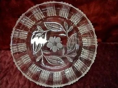 Buy Vintage Clear Glass Bowl Daisy Design • 3.86£