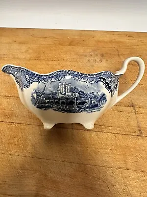 Buy Gravy Boat Johnson Brothers Made In England Blue And White Fine China • 21.71£