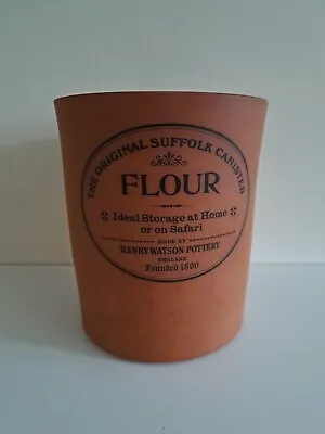 Buy Henry Watson Pottery Suffolk Canister Flour Jar Vintage Retro 19x17cm No Lid • 12.50£