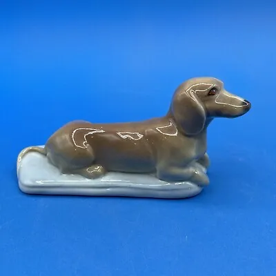 Buy Branksome China Ltd, England, Figurine Of A Brown Dachshund Dog, 1945-1956 Only • 37.85£