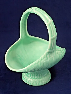 Buy Vintage Burlington Ware Blue/Green Posy Planter Basket Design 50/60s Art Pottery • 9£