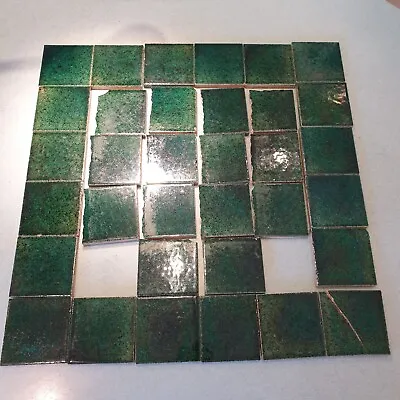 Buy Antique Tiles  Mintons China Works Speckled Green Glazed  1873-1918 Price For 1 • 5.15£