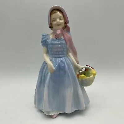 Buy Retired Authentic Royal Doulton Figurine Wendy Girl Flower Basket HN 2109 MINT • 47.36£