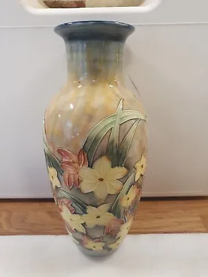 Buy Old Tupton Ware Floral Ceramic Vase H9  Vgc • 45£