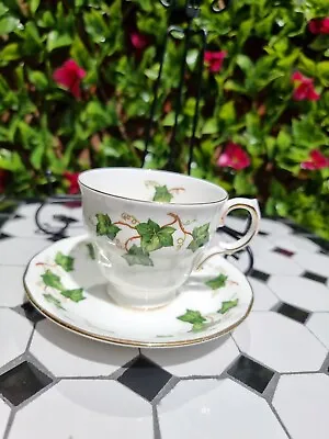 Buy Vintage Colclough  Ivy Leaf  Vine Tea Cup  Saucer Gold Rim Footed  Pear Shape  • 5£