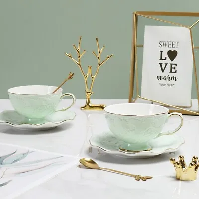 Buy British Retro Wedding Gift Set Tea Cups Saucers Bone China French European Style • 76.99£