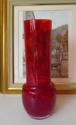 Buy Vintage Riihimaki Art Glass Vase Tamara Aladin Pat 1483 1970's • 30£