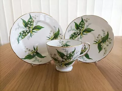 Buy Vintage Hammersley & Co  Lily Of The Valley  Tea Trio • 6.99£