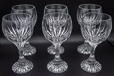 Buy Set Of 6 Baccarat Crystal France Massena Bordeaux Wine Glasses • 1,999.99£
