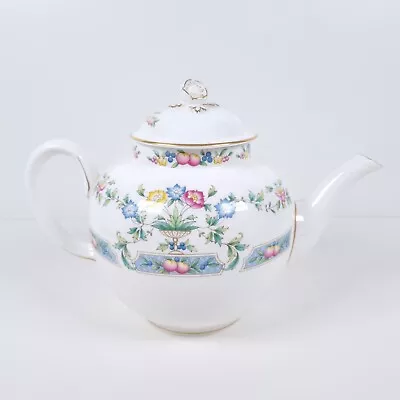 Buy Royal Worcester Mayfield Teapot & Lid Vintage Bone China Fruit Floral England • 72.23£